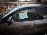 Consequences of flooding caused by the DANA occur in cities near Valencia, Spain, on November 7, 2024. (