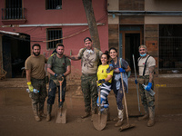 Consequences of flooding caused by the DANA occur in cities near Valencia, Spain, on November 7, 2024. (