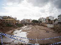 Consequences of flooding caused by the DANA occur in cities near Valencia, Spain, on November 7, 2024. (