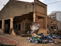 Consequences of flooding caused by the DANA occur in cities near Valencia, Spain, on November 7, 2024. (