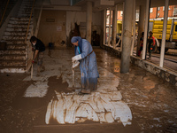 Consequences of flooding caused by the DANA occur in cities near Valencia, Spain, on November 7, 2024. (