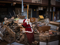 Consequences of flooding caused by the DANA occur in cities near Valencia, Spain, on November 7, 2024. (