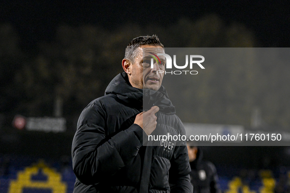 NEC trainer Rogier Meijer participates in the match between RKC and NEC at the Mandemakers Stadium in Waalwijk, Netherlands, on November 9,...