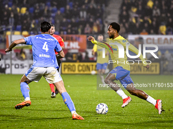 RKC forward Denilho Cleonise plays during the match between RKC and NEC at the Mandemakers Stadium in Waalwijk, Netherlands, on November 9,...