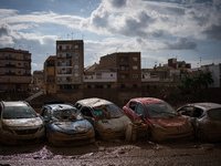 Consequences of flooding caused by the DANA occur in cities near Valencia, Spain, on November 7, 2024. (