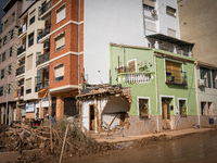 Consequences of flooding caused by the DANA occur in cities near Valencia, Spain, on November 7, 2024. (