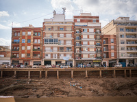 Consequences of flooding caused by the DANA occur in cities near Valencia, Spain, on November 7, 2024. (