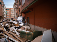 Consequences of flooding caused by the DANA occur in cities near Valencia, Spain, on November 7, 2024. (