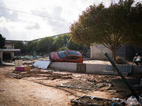 Consequences of flooding caused by the DANA occur in cities near Valencia, Spain, on November 7, 2024. (