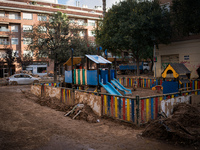 Consequences of flooding caused by the DANA occur in cities near Valencia, Spain, on November 7, 2024. (