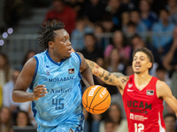 Sekou Doumbouya of Morabanc Andorra plays during the Liga Endesa 2024-2025 match between Morabanc Andorra and UCAM Murcia at Poliesportiu d'...