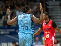 Sekou Doumbouya of Morabanc Andorra plays during the Liga Endesa 2024-2025 match between Morabanc Andorra and UCAM Murcia at Poliesportiu d'...