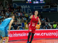 Ludde Hakanson of UCAM Murcia is in action during the Liga Endesa 2024-2025 match between Morabanc Andorra and UCAM Murcia at Poliesportiu d...