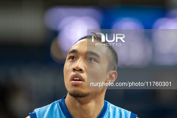 Players are in action during the Liga Endesa 2024-2025 match between Morabanc Andorra and UCAM Murcia at Poliesportiu d'Andorra in Andorra L...