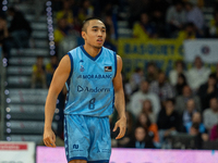 Players are in action during the Liga Endesa 2024-2025 match between Morabanc Andorra and UCAM Murcia at Poliesportiu d'Andorra in Andorra L...