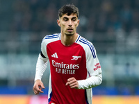 Kai Havertz of Arsenal looks on during the UEFA Champions League 2024/25 League Phase MD4 match between FC Internazionale and Arsenal at Sta...