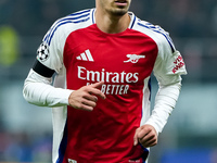 Kai Havertz of Arsenal looks on during the UEFA Champions League 2024/25 League Phase MD4 match between FC Internazionale and Arsenal at Sta...