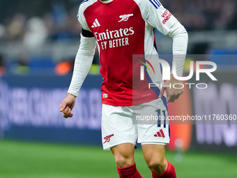 Gabriel Martinelli of Arsenal during the UEFA Champions League 2024/25 League Phase MD4 match between FC Internazionale and Arsenal at Stadi...