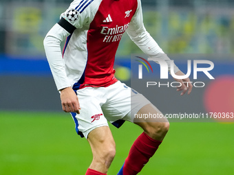 Kai Havertz of Arsenal during the UEFA Champions League 2024/25 League Phase MD4 match between FC Internazionale and Arsenal at Stadio San S...