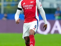 Gabriel of Arsenal during the UEFA Champions League 2024/25 League Phase MD4 match between FC Internazionale and Arsenal at Stadio San Siro...