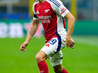 Leandro Trossard of Arsenal during the UEFA Champions League 2024/25 League Phase MD4 match between FC Internazionale and Arsenal at Stadio...