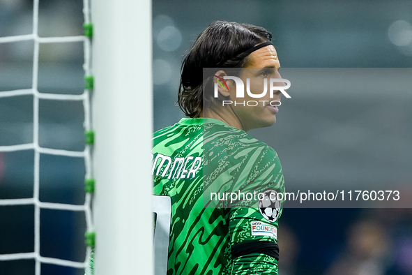 Yann Sommer of FC Internazionale looks on during the UEFA Champions League 2024/25 League Phase MD4 match between FC Internazionale and Arse...