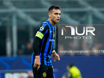 Lautaro Martinez of FC Internazionale during the UEFA Champions League 2024/25 League Phase MD4 match between FC Internazionale and Arsenal...