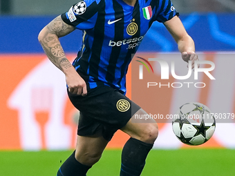 Hakan Calhanoglu of FC Internazionale during the UEFA Champions League 2024/25 League Phase MD4 match between FC Internazionale and Arsenal...