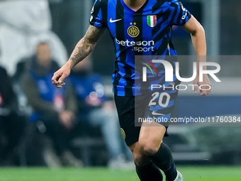 Hakan Calhanoglu of FC Internazionale during the UEFA Champions League 2024/25 League Phase MD4 match between FC Internazionale and Arsenal...