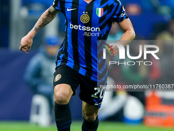 Hakan Calhanoglu of FC Internazionale during the UEFA Champions League 2024/25 League Phase MD4 match between FC Internazionale and Arsenal...