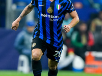 Hakan Calhanoglu of FC Internazionale during the UEFA Champions League 2024/25 League Phase MD4 match between FC Internazionale and Arsenal...