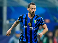 Hakan Calhanoglu of FC Internazionale during the UEFA Champions League 2024/25 League Phase MD4 match between FC Internazionale and Arsenal...