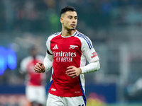 Gabriel Martinelli of Arsenal during the UEFA Champions League 2024/25 League Phase MD4 match between FC Internazionale and Arsenal at Stadi...