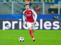 Gabriel Martinelli of Arsenal during the UEFA Champions League 2024/25 League Phase MD4 match between FC Internazionale and Arsenal at Stadi...