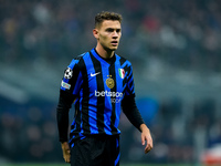 Kristjan Asllani of FC Internazionale looks on during the UEFA Champions League 2024/25 League Phase MD4 match between FC Internazionale and...