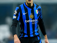 Kristjan Asllani of FC Internazionale looks on during the UEFA Champions League 2024/25 League Phase MD4 match between FC Internazionale and...