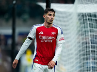 Kai Havertz of Arsenal looks on during the UEFA Champions League 2024/25 League Phase MD4 match between FC Internazionale and Arsenal at Sta...