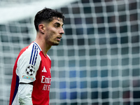 Kai Havertz of Arsenal looks on during the UEFA Champions League 2024/25 League Phase MD4 match between FC Internazionale and Arsenal at Sta...