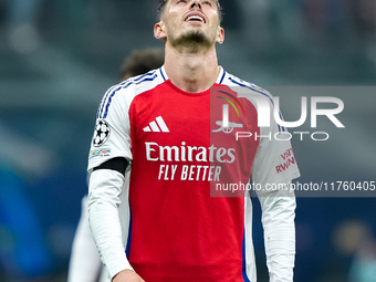 Kai Havertz of Arsenal looks dejected during the UEFA Champions League 2024/25 League Phase MD4 match between FC Internazionale and Arsenal...