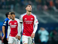 Kai Havertz of Arsenal looks dejected during the UEFA Champions League 2024/25 League Phase MD4 match between FC Internazionale and Arsenal...