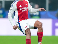 Gabriel of Arsenal during the UEFA Champions League 2024/25 League Phase MD4 match between FC Internazionale and Arsenal at Stadio San Siro...