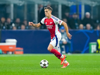 Leandro Trossard of Arsenal during the UEFA Champions League 2024/25 League Phase MD4 match between FC Internazionale and Arsenal at Stadio...