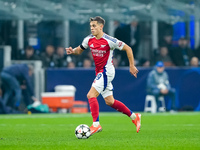 Leandro Trossard of Arsenal during the UEFA Champions League 2024/25 League Phase MD4 match between FC Internazionale and Arsenal at Stadio...