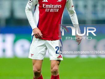 Kai Havertz of Arsenal during the UEFA Champions League 2024/25 League Phase MD4 match between FC Internazionale and Arsenal at Stadio San S...