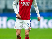 Kai Havertz of Arsenal during the UEFA Champions League 2024/25 League Phase MD4 match between FC Internazionale and Arsenal at Stadio San S...