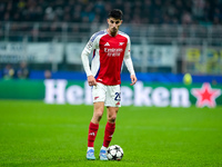 Kai Havertz of Arsenal during the UEFA Champions League 2024/25 League Phase MD4 match between FC Internazionale and Arsenal at Stadio San S...