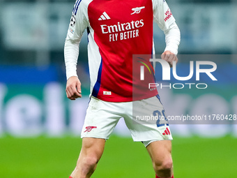 Kai Havertz of Arsenal during the UEFA Champions League 2024/25 League Phase MD4 match between FC Internazionale and Arsenal at Stadio San S...