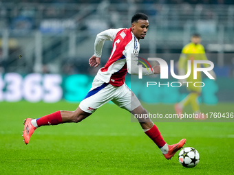 Gabriel of Arsenal during the UEFA Champions League 2024/25 League Phase MD4 match between FC Internazionale and Arsenal at Stadio San Siro...