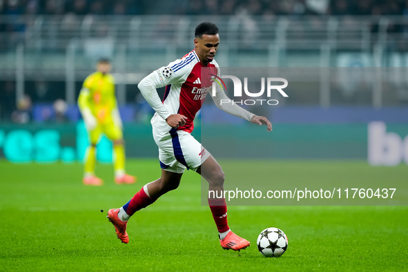 during the UEFA Champions League 2024/25 League Phase MD4 match between FC Internazionale and Arsenal at Stadio San Siro on November 06, 202...