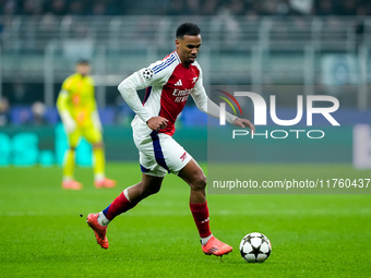 during the UEFA Champions League 2024/25 League Phase MD4 match between FC Internazionale and Arsenal at Stadio San Siro on November 06, 202...